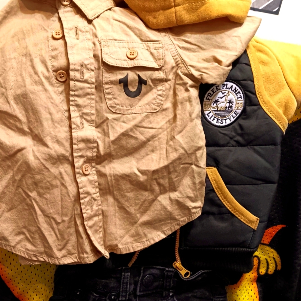 18 Mos True Religion Set + Free Jacket